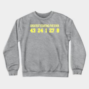 1979 Seattle Sonics Greatest Starting Five Crewneck Sweatshirt